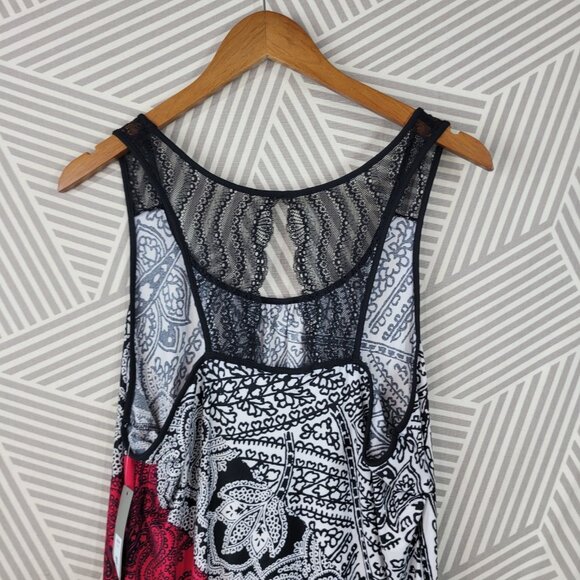 NEW Apt 9 Nightgown size XL Dress Pink Lace Back Lightweight Flowy Stretchy Pink - Picture 6 of 7